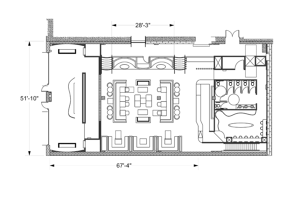 Parq Lounge floor plan layout